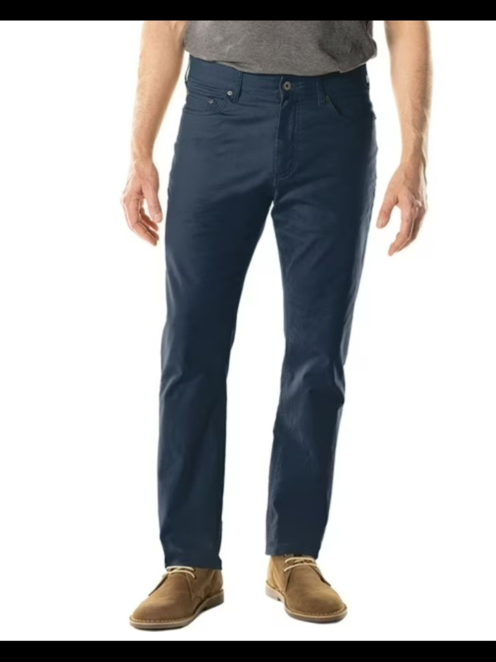 Member's Mark Mason Mens Dark Navy Straight Fit 5 Pocket Pant Size 40 X 32